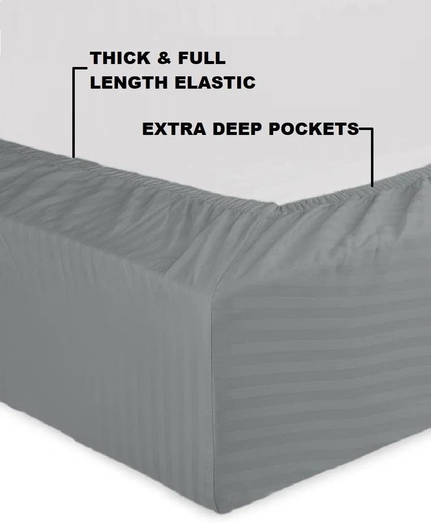 ست ملحفه راه راه سایز کویین بلوبری، 100% پنبه، کیفیت عالی، 20+200X180 سانتی متر - شماره مدل: Newfs-0275 - چند رنگ ست ملحفه راه راه سایز کویین بلوبری، 100% پنبه، کیفیت عالی، 20+200X180 سانتی متر - شماره مدل: Newfs-0275 - چند رنگ