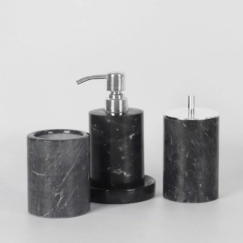 ست لوازم بهداشتی حمام، بطری لوسیون، دکوراسیون اتاق مدل حمام هتل، ست پنج تکه حمام