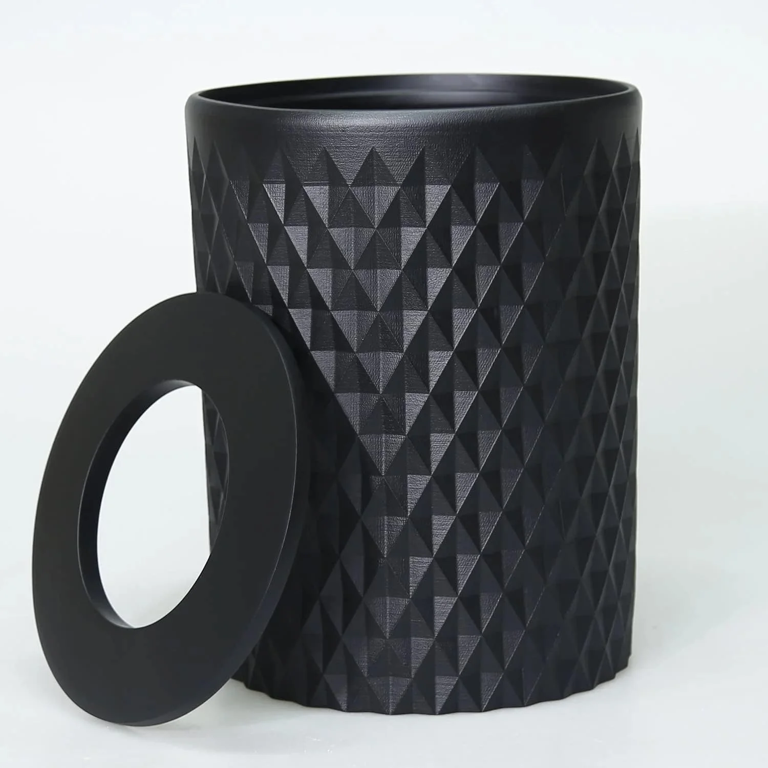 ست ۵ تکه لوازم حمام مشکی درخشان