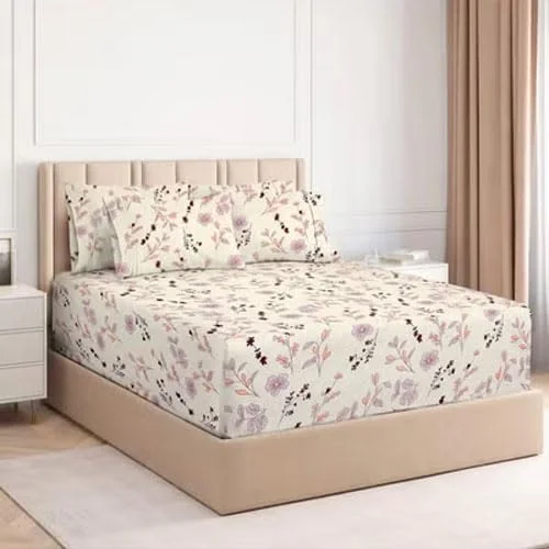 ست ملحفه کشدار کینگ سایز از جنس پنبه گلاسه ممتاز BSB HOME با تراکم بافت 180 به همراه 2 روبالشتی هماهنگ - ملحفه نرم، قابل تنفس و مقاوم در برابر چروک، ایدهآل برای آسایش در تمام فصول، ابعاد 183x198x25 سانتیمتر ست ملحفه کشدار کینگ سایز از جنس پنبه گلاسه ممتاز BSB HOME با تراکم بافت 180 به همراه 2 روبالشتی هماهنگ - ملحفه نرم، قابل تنفس و مقاوم در برابر چروک، ایدهآل برای آسایش در تمام فصول، ابعاد 183x198x25 سانتیمتر