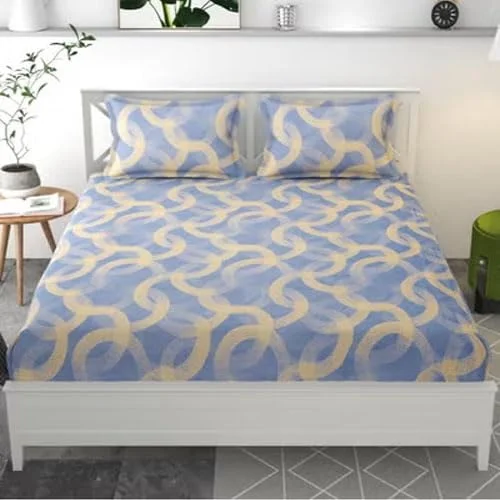 ست ملحفه کشدار کینگ سایز از جنس پنبه گلاسه ممتاز BSB HOME با تراکم بافت 180 و 2 روبالشتی همرنگ – نرم، قابل تنفس، مقاوم در برابر چروک، مناسب تمام فصول با ابعاد 183x198x25 سانتیمتر ست ملحفه کشدار کینگ سایز از جنس پنبه گلاسه ممتاز BSB HOME با تراکم بافت 180 و 2 روبالشتی همرنگ – نرم، قابل تنفس، مقاوم در برابر چروک، مناسب تمام فصول با ابعاد 183x198x25 سانتیمتر