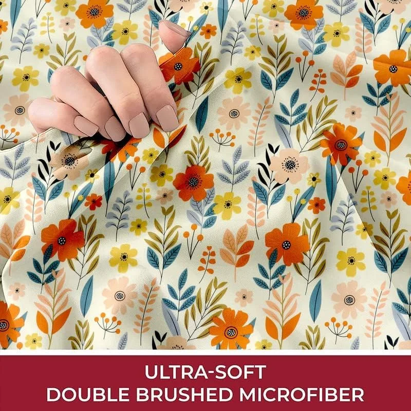 ملحفه سوپر کینگ سایز از مجموعه کینگستون BSB HOME به همراه 2 روبالشتی کینگ سایز | ملحفه های نرم و لوکس (ست 3 تکه) | 274x274 سانتی متر، (سفید و چند رنگ، پنبه)