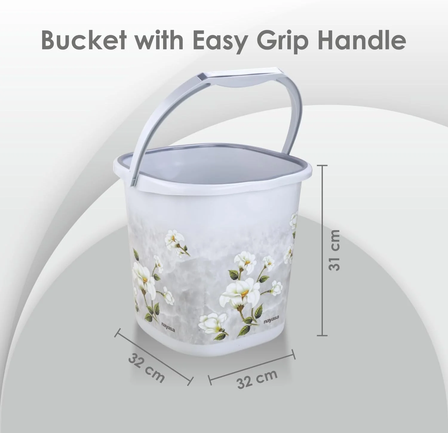 ست سرویس بهداشتی Nayasa طرح سنگ مرمر، ست 3 تکه (سطل 25 لیتری + لیوان 1500 میلی لیتری + چهارپایه) پلاستیکی، ایده آل برای خانه و محل کار، بزرگ، خاکستری ست سرویس بهداشتی Nayasa طرح سنگ مرمر، ست 3 تکه (سطل 25 لیتری + لیوان 1500 میلی لیتری + چهارپایه) پلاستیکی، ایده آل برای خانه و محل کار، بزرگ، خاکستری