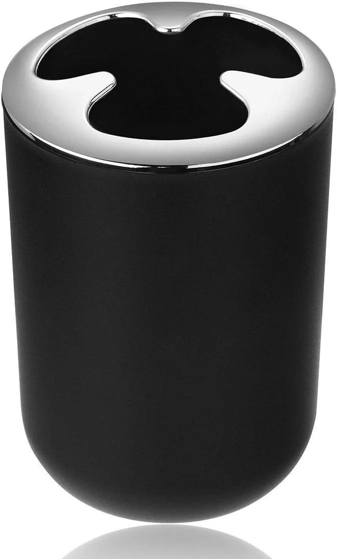 ست لوازم جانبی حمام 6 تکه شیک روبیز | لوازم ضروری سرویس بهداشتی | جای صابون، مایع ریز، برس توالت، جا مسواکی، سطل زباله، لیوان شستشو (مشکی) ست لوازم جانبی حمام 6 تکه شیک روبیز | لوازم ضروری سرویس بهداشتی | جای صابون، مایع ریز، برس توالت، جا مسواکی، سطل زباله، لیوان شستشو (مشکی)