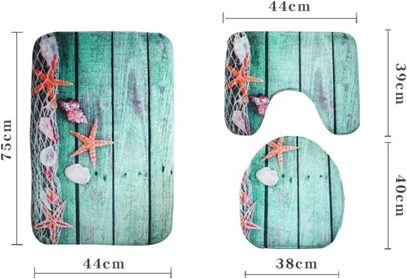 ست پادری حمام ضد لغزش، ست توالت و حمام، فرش کف حمام، پادری قابل شستشو، لوازم جانبی حمام