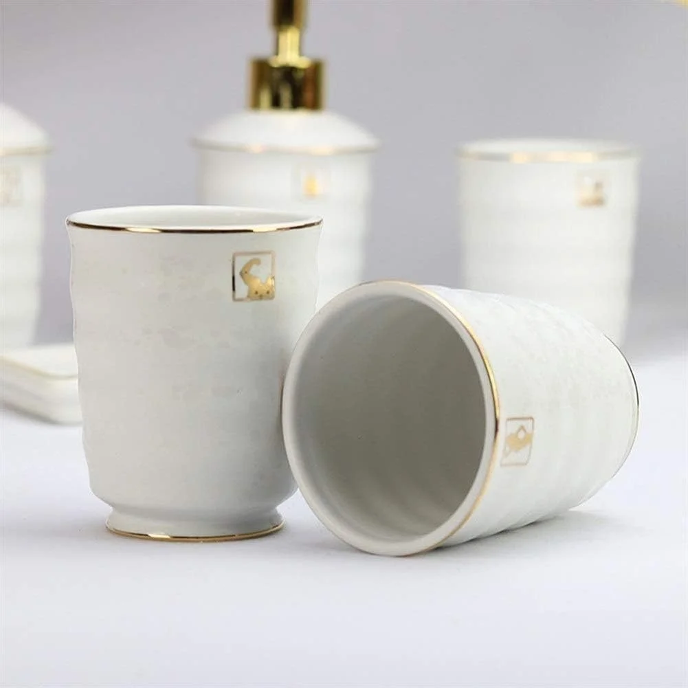 ست لوازم حمام SMLZV، 6 تکه، ست لوکس برای دکور حمام و هدیه منزل