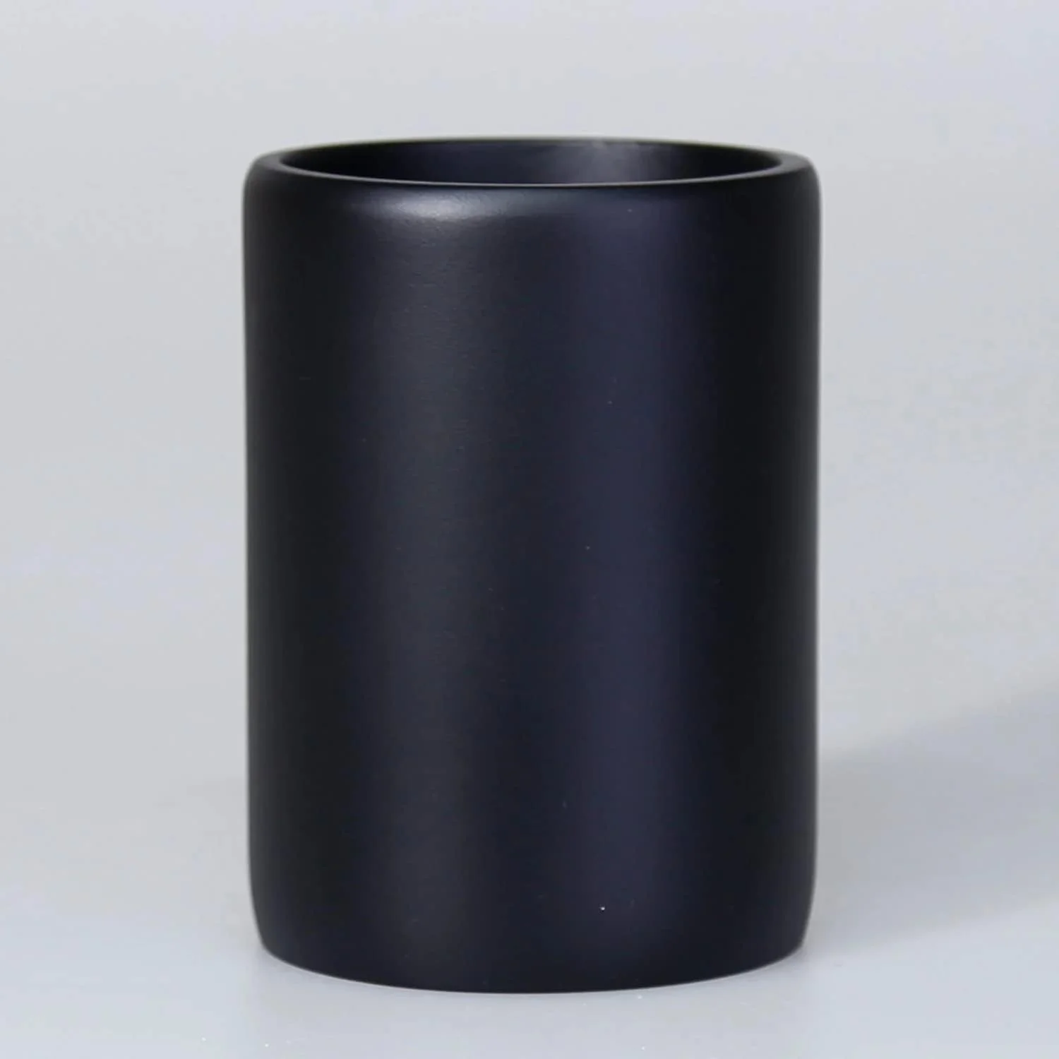 ست ۳ تکه لوازم بهداشتی حمام شامل سینی، جای صابون و جا مسواکی (مشکی)