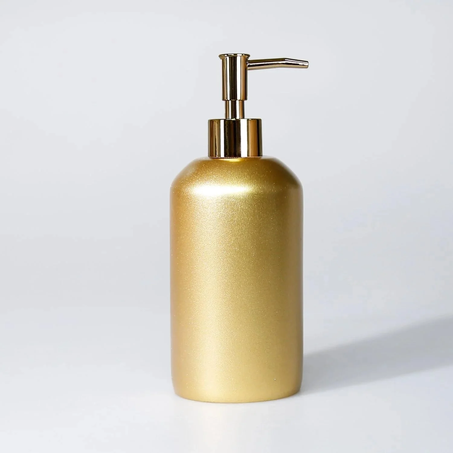 ست ۳ تکه لوازم حمام شامل سینی، جا صابونی و جا مسواکی (طلایی)