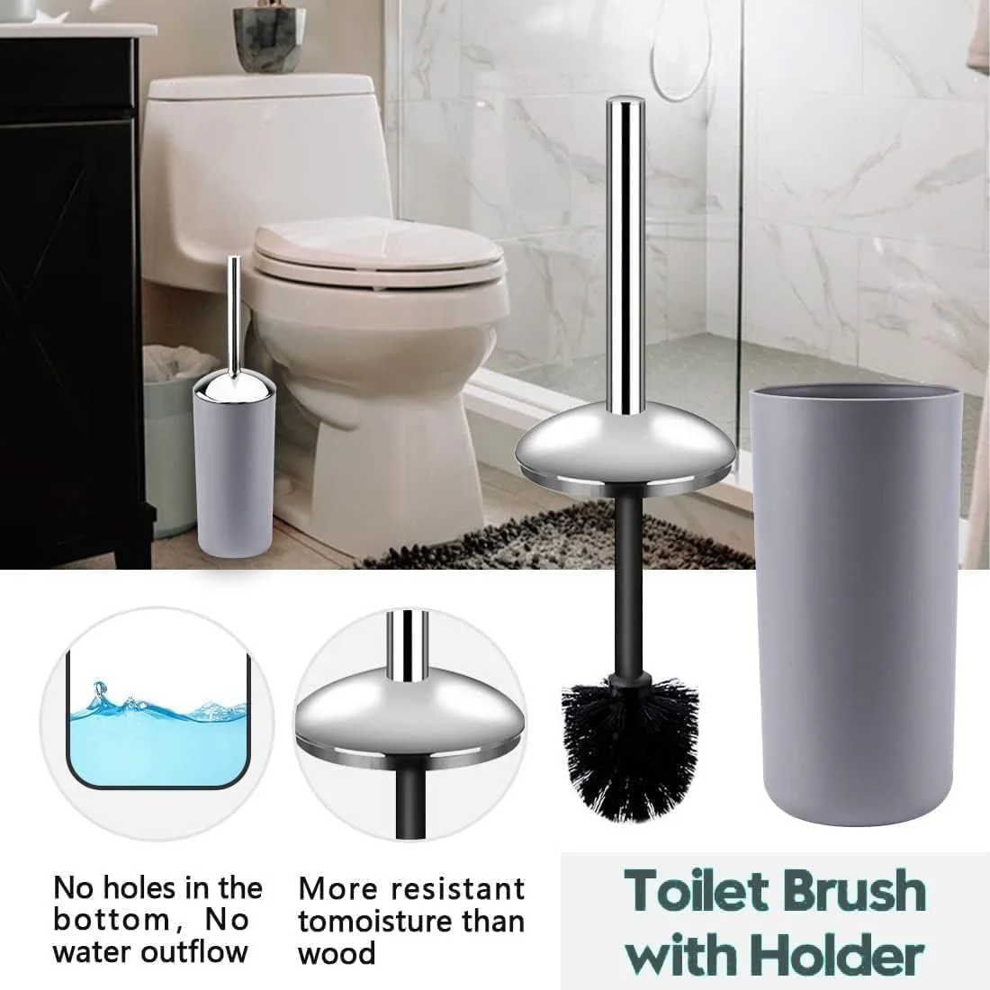 ست لوازم جانبی حمام X spring، ست 6 تکه مدرن خاکستری شامل جا مایع دستشویی و جا مسواکی، ست کامل دکور حمام برای سازماندهی روی میز و هدیه خانه نویی