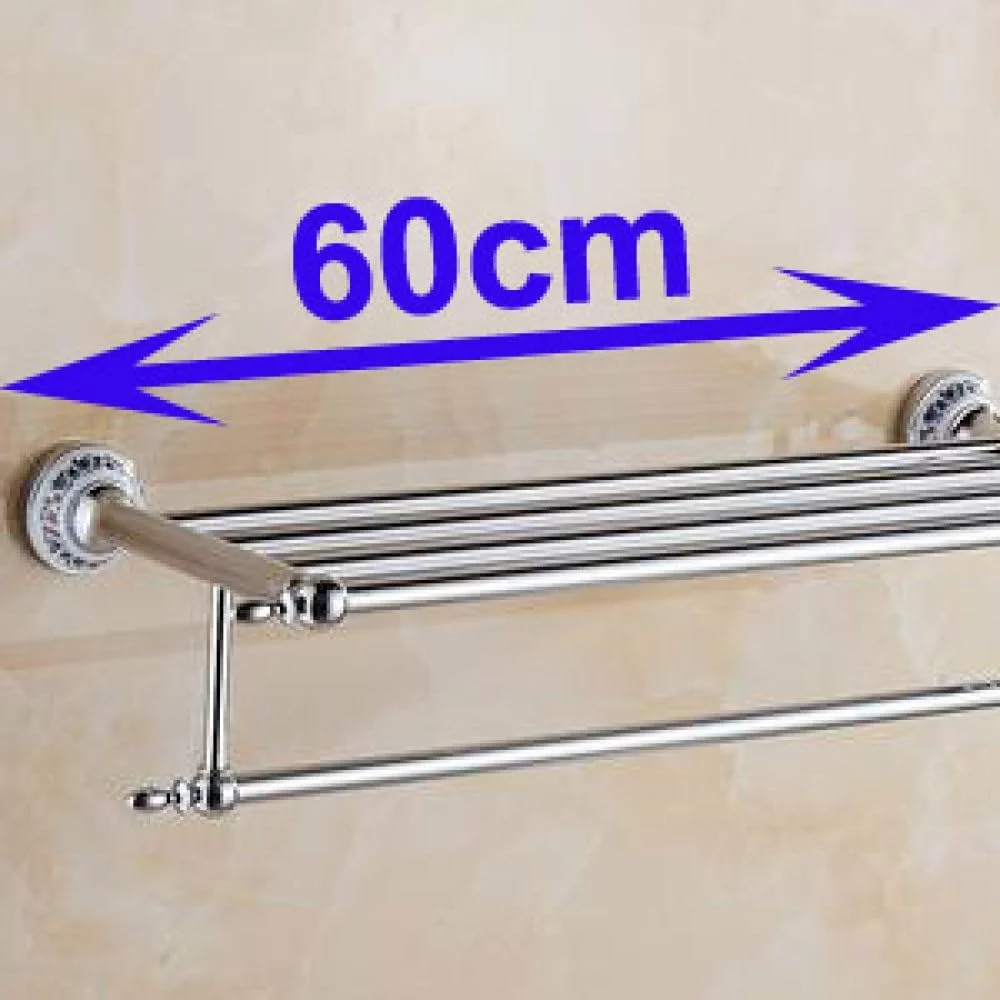 ست لوازم جانبی حمام استیل ضد زنگ، آویز لباس، جا کاغذی، میله حوله، ست حمام، قفسه حوله