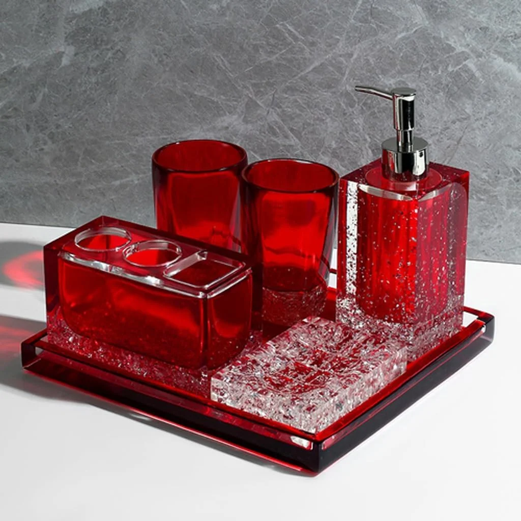 ست لوازم بهداشتی، لوازم حمام، فنجان مسواک/بطری لوسیون/جای صابون، لوازم جانبی حمام منزل ست لوازم بهداشتی، لوازم حمام، فنجان مسواک/بطری لوسیون/جای صابون، لوازم جانبی حمام منزل