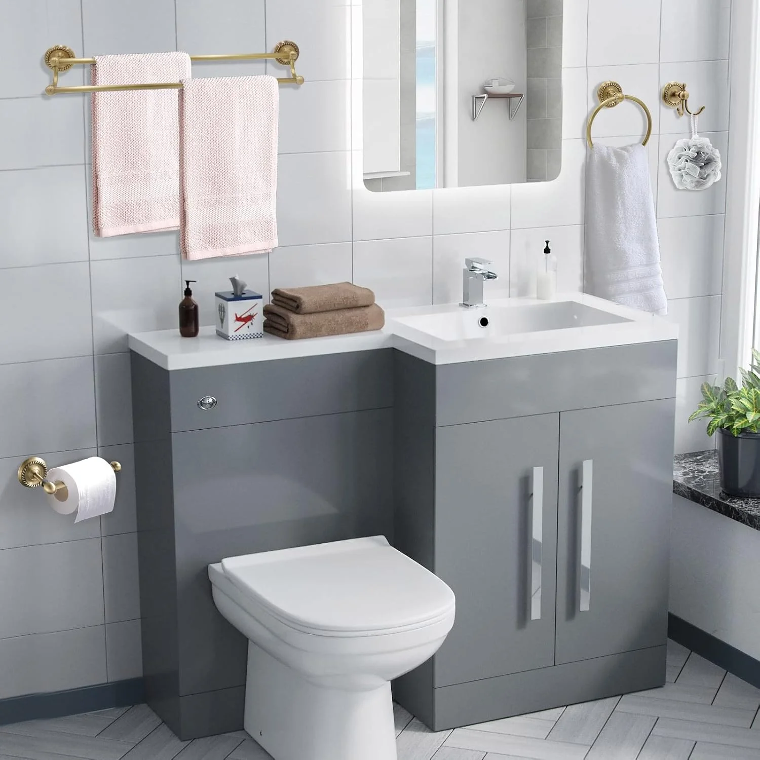 ست لوازم جانبی حمام برنجی عتیقه طلایی TooCust - شامل جا حوله ای برنجی 60 سانتی متری، لوازم جانبی حمام برنجی عتیقه - ست لوازم سخت افزاری حمام برنجی نصب شده روی دیوار ست لوازم جانبی حمام برنجی عتیقه طلایی TooCust - شامل جا حوله ای برنجی 60 سانتی متری، لوازم جانبی حمام برنجی عتیقه - ست لوازم سخت افزاری حمام برنجی نصب شده روی دیوار