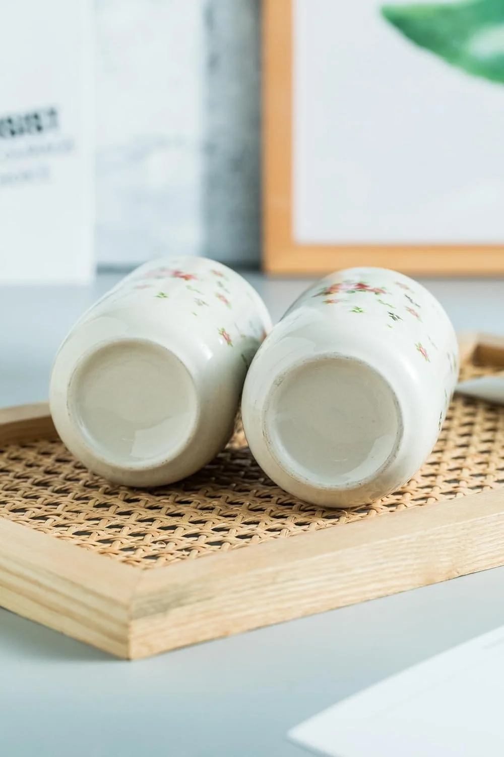 ست لوازم جانبی سرامیکی ۴ تکه UMAI برای حمام - جا مسواکی، لیوان آب، مایع ریز صابون، جای صابون (سفید) ست لوازم جانبی سرامیکی ۴ تکه UMAI برای حمام - جا مسواکی، لیوان آب، مایع ریز صابون، جای صابون (سفید)