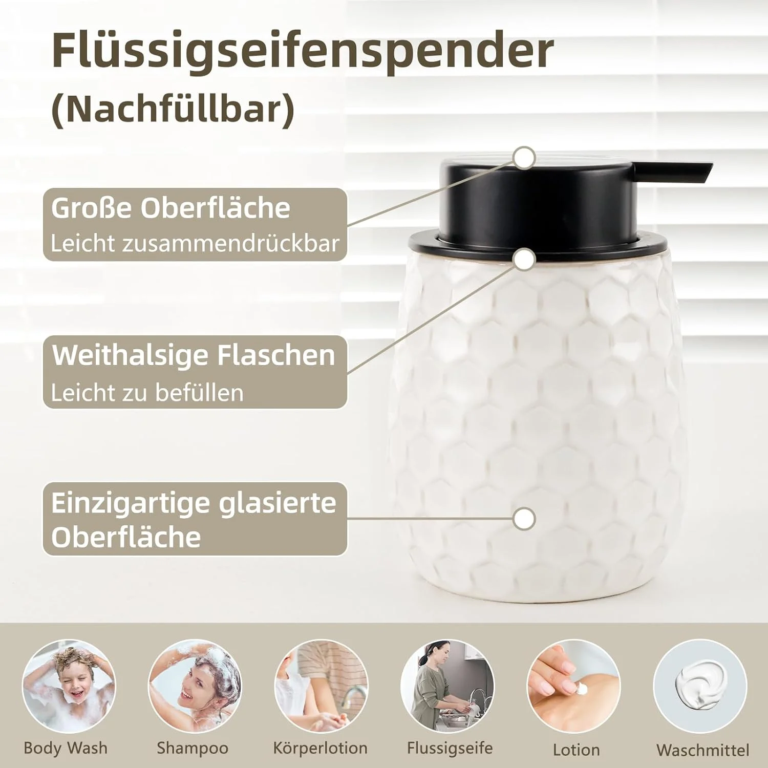 ست لوازم حمام اوملاکا، سفید، سرامیکی، 4 تکه شامل جا مایع دستشویی 400 میلی لیتری، لیوان مسواک، جا صابونی، ظرف گوش پاک کن، دکوری شیک حمام ست لوازم حمام اوملاکا، سفید، سرامیکی، 4 تکه شامل جا مایع دستشویی 400 میلی لیتری، لیوان مسواک، جا صابونی، ظرف گوش پاک کن، دکوری شیک حمام