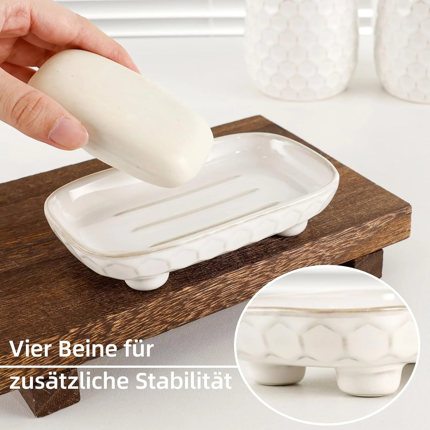 ست لوازم حمام اوملاکا، سفید، سرامیکی، 4 تکه شامل جا مایع دستشویی 400 میلی لیتری، لیوان مسواک، جا صابونی، ظرف گوش پاک کن، دکوری شیک حمام ست لوازم حمام اوملاکا، سفید، سرامیکی، 4 تکه شامل جا مایع دستشویی 400 میلی لیتری، لیوان مسواک، جا صابونی، ظرف گوش پاک کن، دکوری شیک حمام