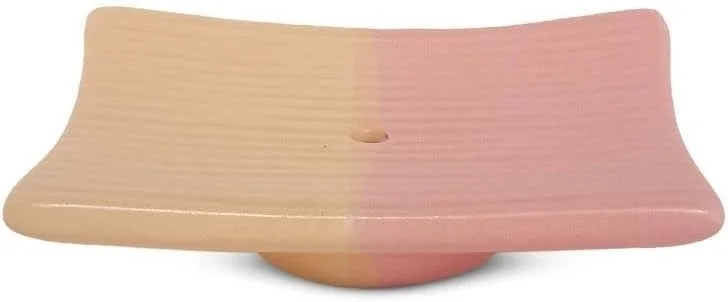 ست لوازم جانبی سرامیکی حمام Vreni برای کاربرد و دکور حمام | جا مایع صابون، جا صابونی، جا مسواکی دست ساز دو رنگ صورتی/زرد ست 3 تکه ست لوازم جانبی سرامیکی حمام Vreni برای کاربرد و دکور حمام | جا مایع صابون، جا صابونی، جا مسواکی دست ساز دو رنگ صورتی/زرد ست 3 تکه