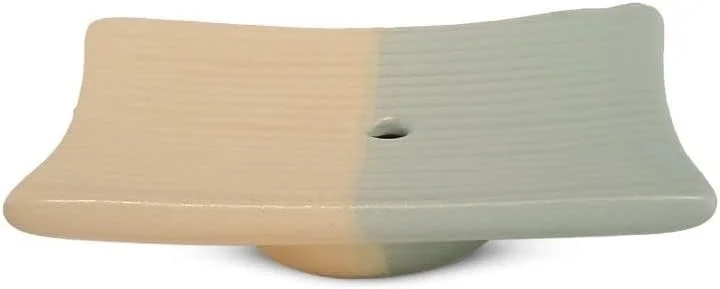 ست لوازم جانبی سرامیکی حمام Vreni برای کاربرد و دکور حمام | جا مایع صابون، جا صابونی، جا مسواکی دست ساز دو رنگ خاکستری/زرد ست 3 تکه ست لوازم جانبی سرامیکی حمام Vreni برای کاربرد و دکور حمام | جا مایع صابون، جا صابونی، جا مسواکی دست ساز دو رنگ خاکستری/زرد ست 3 تکه