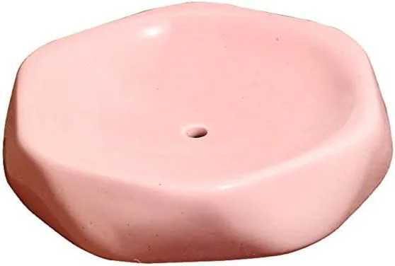 ست لوازم جانبی سرامیکی حمام Vreni برای کاربرد و دکور حمام | جا مایع دستشویی، جا صابونی، جا مسواکی دست ساز/رنگ شده صورتی ست لوازم جانبی سرامیکی حمام Vreni برای کاربرد و دکور حمام | جا مایع دستشویی، جا صابونی، جا مسواکی دست ساز/رنگ شده صورتی