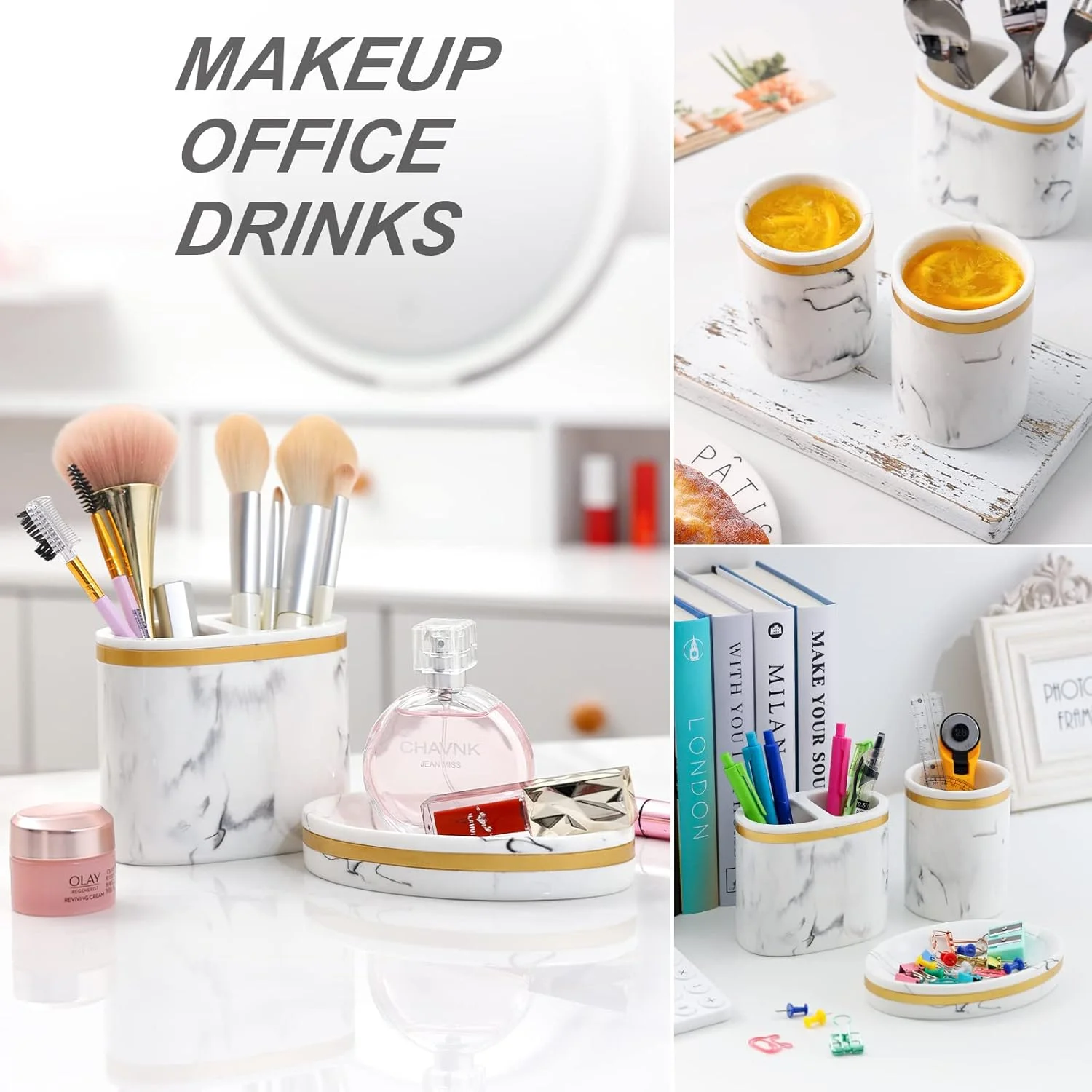 ست لوازم جانبی حمام، ست های لوازم جانبی رومیزی حمام با طرح مرمر شامل جا مایع صابون، جا مسواکی، دو عدد لیوان و جا صابونی برای دکوراسیون حمام مدرن ست لوازم جانبی حمام، ست های لوازم جانبی رومیزی حمام با طرح مرمر شامل جا مایع صابون، جا مسواکی، دو عدد لیوان و جا صابونی برای دکوراسیون حمام مدرن