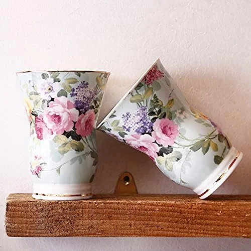 ست لوازم جانبی حمام منزل، ست لوازم جانبی سرامیکی حمام 5 تکه، شامل جای مایع دستشویی، جا مسواکی، لیوان و جا صابونی، مناسب برای حمام هتل