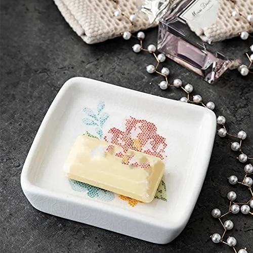 ست لوازم جانبی حمام منزل YQBUER، شامل جا مسواکی، پخش کننده لوسیون صابون، جا صابونی، لیوان سرامیکی، مناسب برای حمام هتل