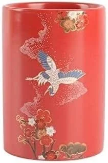 ست لوازم جانبی حمام خانگی YQBUER، سرامیک با عناصر شرقی قرمز، ایده آل برای دکور هدیه، مناسب برای حمام هتل ست لوازم جانبی حمام خانگی YQBUER، سرامیک با عناصر شرقی قرمز، ایده آل برای دکور هدیه، مناسب برای حمام هتل