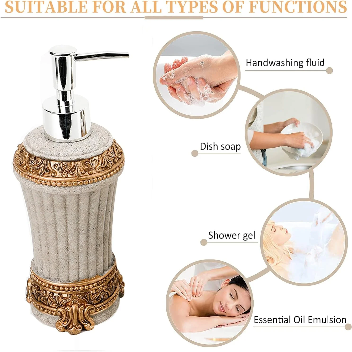 ست لوازم جانبی رزینی حمام، جا مسواکی/جا صابونی/نگهدارنده مسواک/ظرف مایع دستشویی، ست کامل لوازم ضروری حمام، لوازم جانبی حمام طرح روستایی بوهمی (بژ+طلایی) ست لوازم جانبی رزینی حمام، جا مسواکی/جا صابونی/نگهدارنده مسواک/ظرف مایع دستشویی، ست کامل لوازم ضروری حمام، لوازم جانبی حمام طرح روستایی بوهمی (بژ+طلایی)