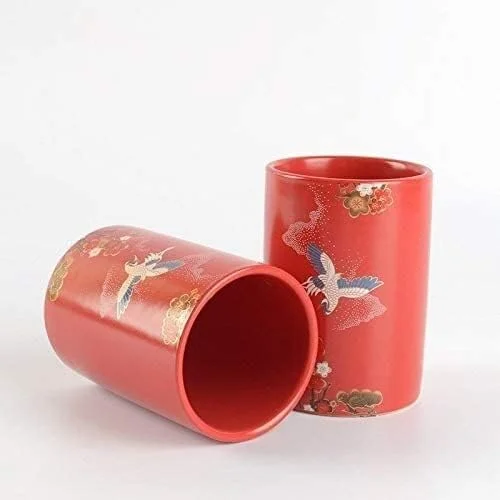 ست لوازم جانبی حمام خانگی YQBUER، سرامیک با عناصر شرقی قرمز، ایده آل برای دکور هدیه، مناسب برای حمام هتل ست لوازم جانبی حمام خانگی YQBUER، سرامیک با عناصر شرقی قرمز، ایده آل برای دکور هدیه، مناسب برای حمام هتل