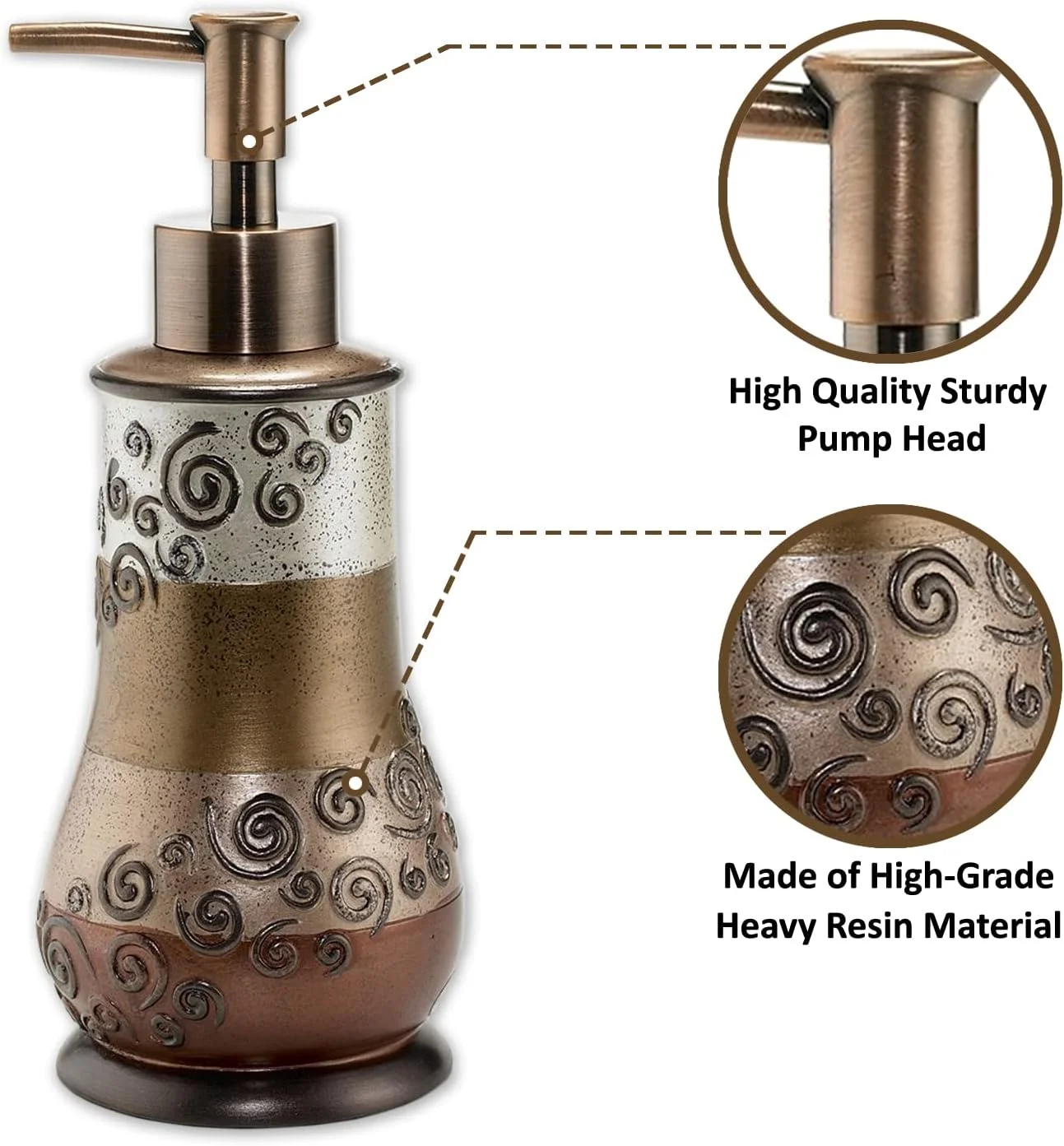 ست لوازم جانبی حمام 4 تکه Zahari Home Miramar شامل پمپ لوسیون، لیوان، جا مسواکی و جا صابونی با طراحی منحصر به فرد و چند رنگ