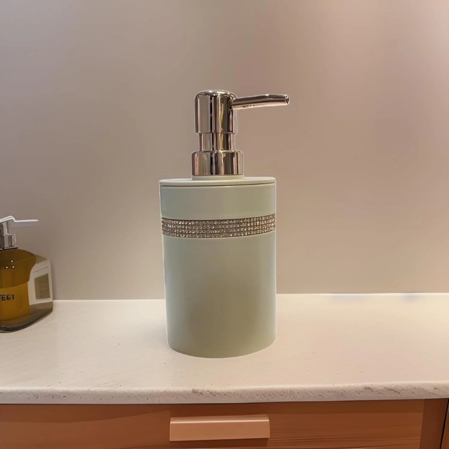 ست لوازم جانبی حمام 4 تکه زنیث پریمیوم: جا مایع صابون، جا مسواکی، لیوان و جا صابونی - مجموعه کامل حمام برای دکور مدرن (سفید سرامیکی)