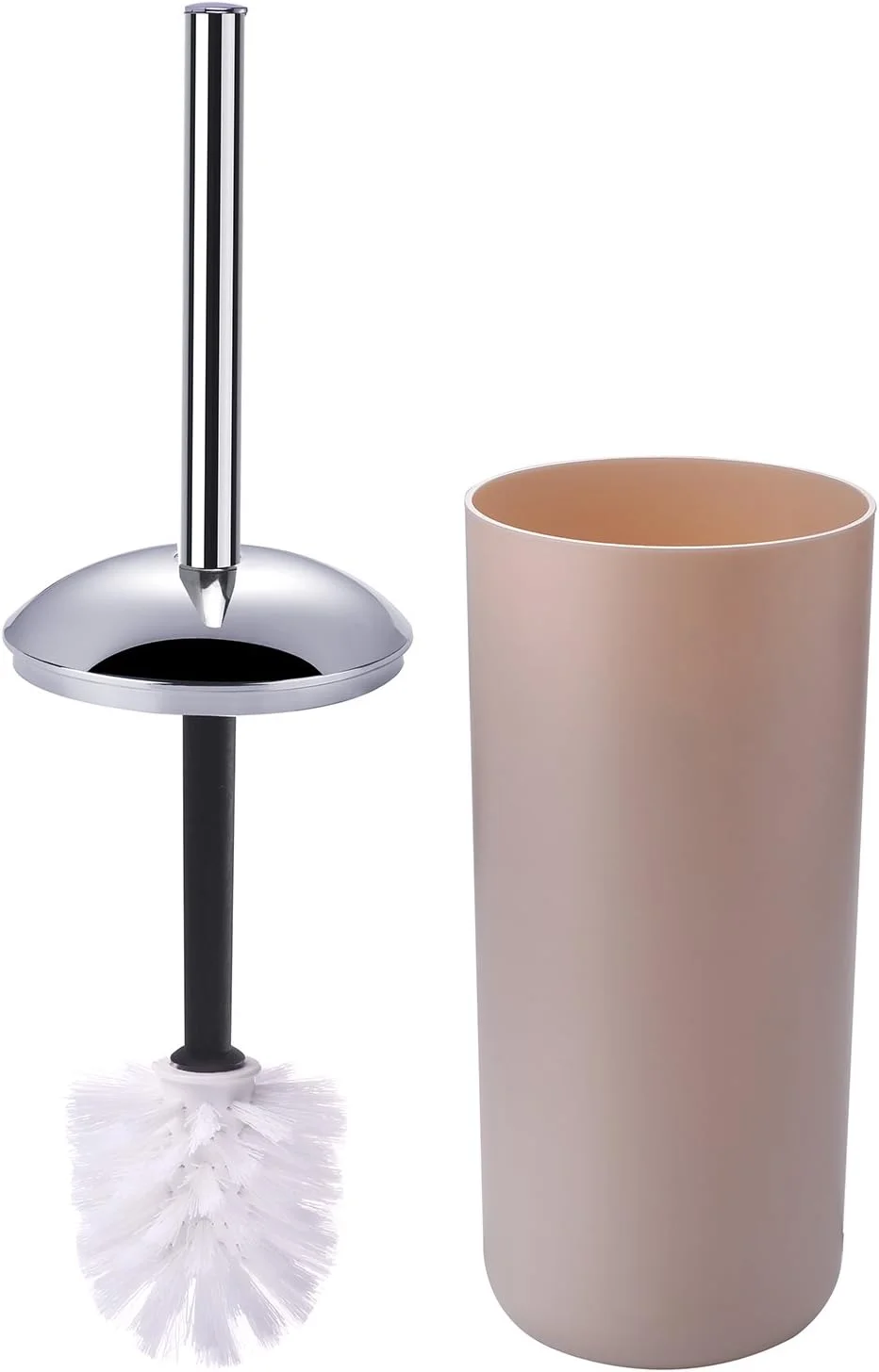 ست لوازم جانبی حمام Zuvo، مجموعه 6 تکه شامل جا مایع صابون، جا مسواکی، لیوان، جا صابونی برای دکوراسیون روی میز و هدیه خانه نویی، رنگ کرم