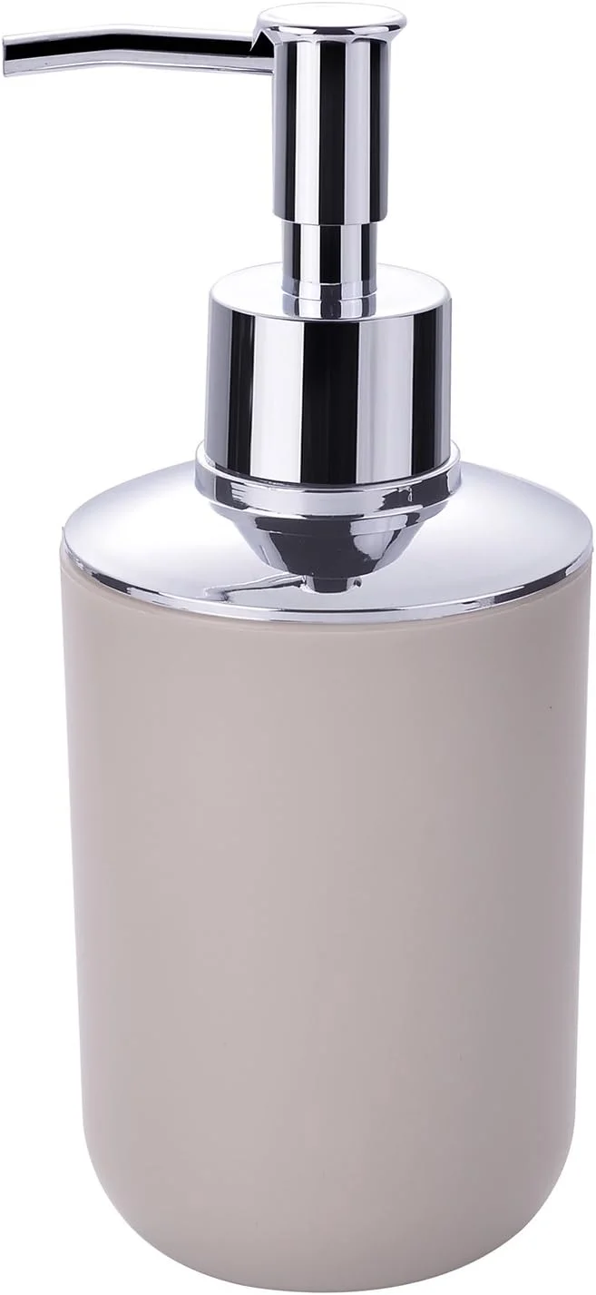 ست لوازم جانبی حمام Zuvo، مجموعه 6 تکه شامل جا مایع صابون، جا مسواکی، لیوان، جا صابونی برای دکوراسیون روی میز و هدیه خانه نویی، رنگ کرم