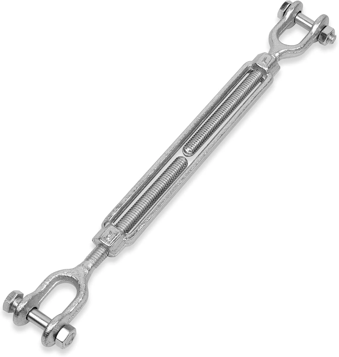 مهارکش چشمی-چشمی فولادی گالوانیزه گرم هوکینتی - مهارکش سنگین، قطر رزوه 1/2 اینچ x 18، حد مجاز بار کاری 3500 پوند - بادوام و مقاوم در برابر آب و هوا