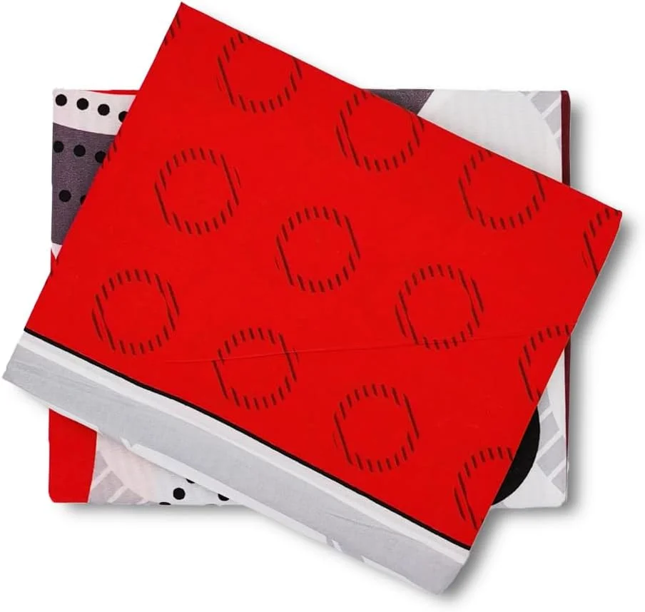 ملحفه تک نفره طرح خال خال قرمز BYFT Orchard Comfort به همراه یک روبالشی، ابعاد 150x230 سانتی متر، جنس میکروفایبر ملحفه تک نفره طرح خال خال قرمز BYFT Orchard Comfort به همراه یک روبالشی، ابعاد 150x230 سانتی متر، جنس میکروفایبر