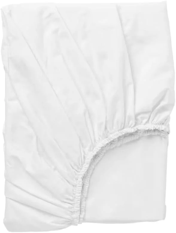 ملحفه کش‌دار کینگ (سفید) Orchard Exclusive (تکه‌ای) بافته شده از جنس پنبه پرکال، نرم و لوکس، ملحفه تخت خواب با کیفیت هتل - 180 TC