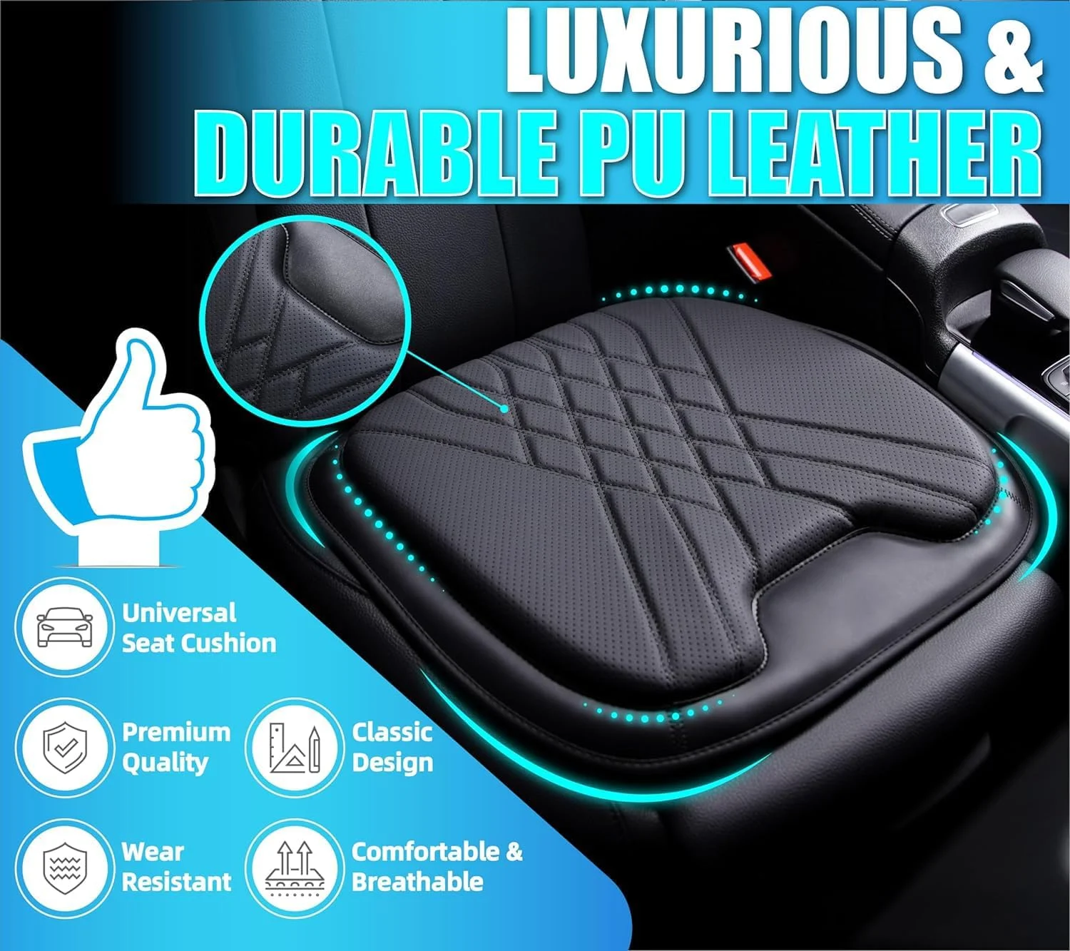 بالشتک صندلی خودرو NALACAL، بالشتک های صندلی خودرو با کیفیت عالی برای رانندگی، بالشتک صندلی خودرو، بالشتک های فوم حافظه دار گوه ای با کیفیت عالی برای رانندگی، پد صندلی مناسب برای 95% وسایل نقلیه، دفتر، چرم و مشکی بالشتک صندلی خودرو NALACAL، بالشتک های صندلی خودرو با کیفیت عالی برای رانندگی، بالشتک صندلی خودرو، بالشتک های فوم حافظه دار گوه ای با کیفیت عالی برای رانندگی، پد صندلی مناسب برای 95% وسایل نقلیه، دفتر، چرم و مشکی