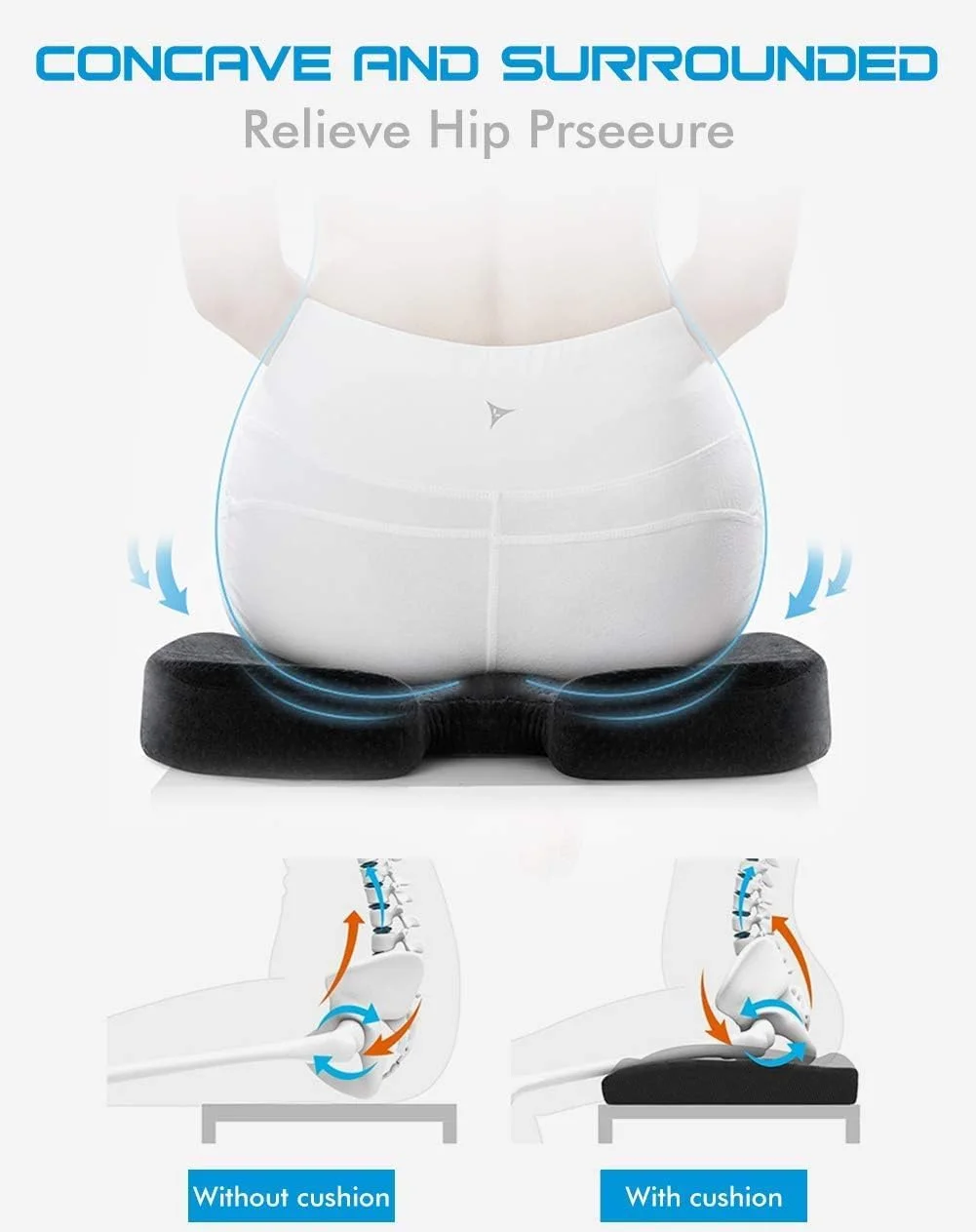 بالشتک صندلی فوم حافظهدار NALACAL، بالشتک دنبالچه ضد لغزش و قابل تنظیم، شکل ارگونومیک، بالشتک تسکین درد برای صندلی اداری، ویلچر، صندلی ماشین، صندلی بازی و کامپیوتر بالشتک صندلی فوم حافظهدار NALACAL، بالشتک دنبالچه ضد لغزش و قابل تنظیم، شکل ارگونومیک، بالشتک تسکین درد برای صندلی اداری، ویلچر، صندلی ماشین، صندلی بازی و کامپیوتر