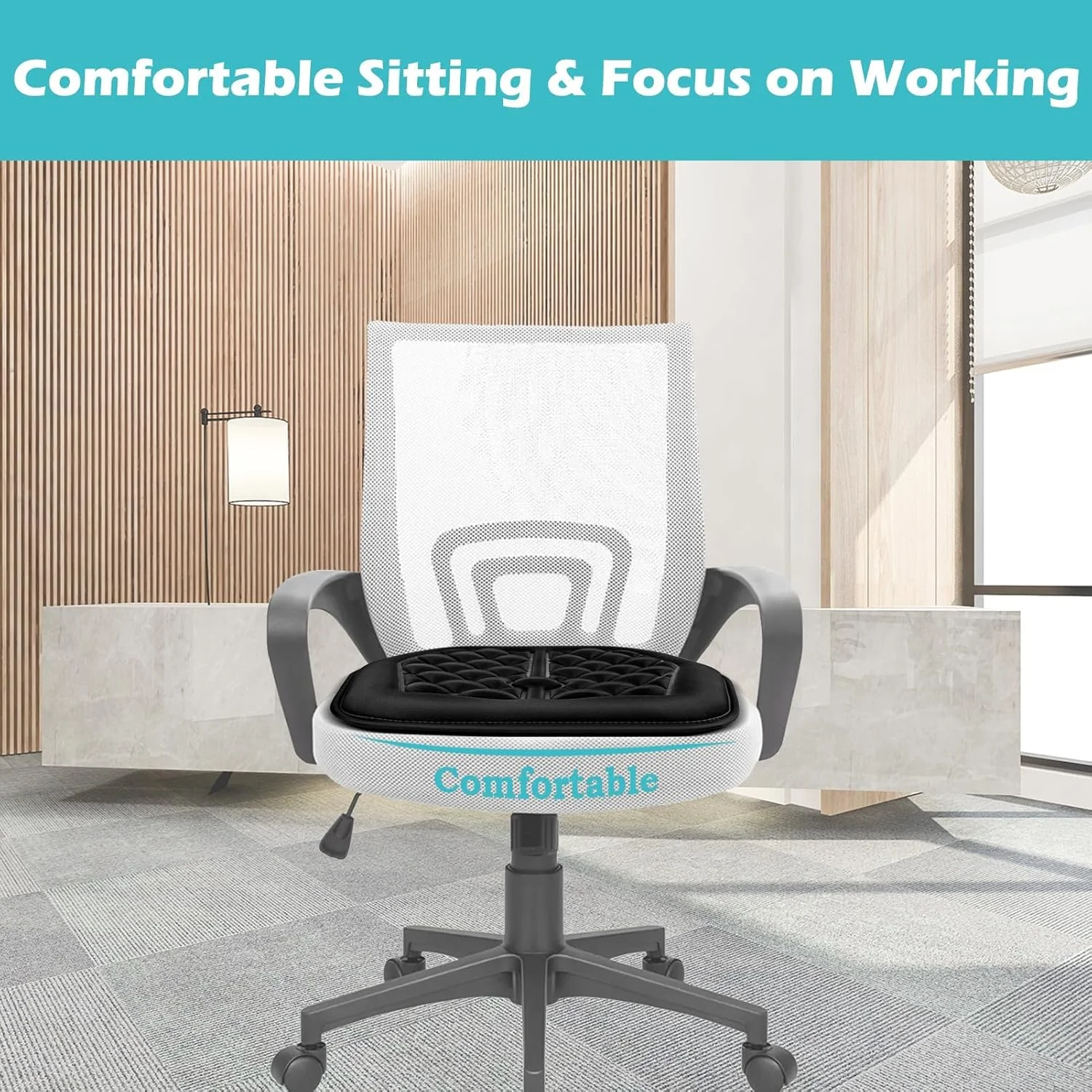 بالشتک صندلی خودرو NALACAL، بالشتک صندلی راننده فوم حافظه دار راحت، تسکین دهنده سیاتیک و کمر درد، بالشتک های صندلی زیرین لاستیکی ضد لغزش برای صندلی راننده خودرو، صندلی اداری، ویلچر - مشکی بالشتک صندلی خودرو NALACAL، بالشتک صندلی راننده فوم حافظه دار راحت، تسکین دهنده سیاتیک و کمر درد، بالشتک های صندلی زیرین لاستیکی ضد لغزش برای صندلی راننده خودرو، صندلی اداری، ویلچر - مشکی