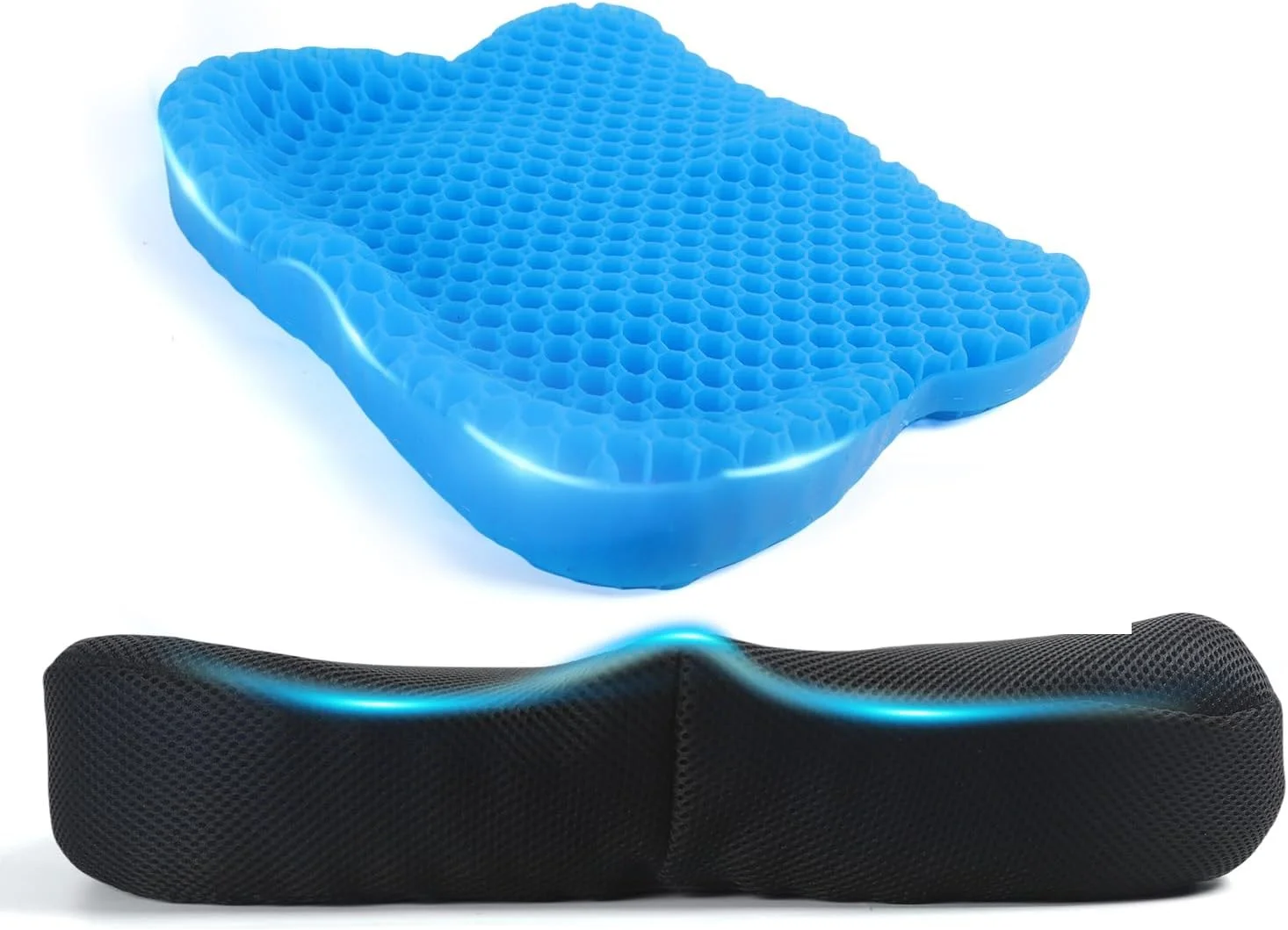 بالشتک صندلی ژله ای ALLINCOZY - بالشتک صندلی اداری لانه زنبوری قابل تنفس، ارگونومیک و خنک برای نشستن طولانی مدت، خانه، ماشین، ویلچر - متوسط