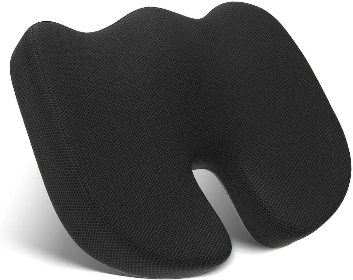 بالشتک صندلی ارگونومیک برای صندلی اداری، خودرو و منزل - فوم حافظه‌دار با پشتیبانی ارتوپدی، پایه ضد لغزش و روکش قابل شستشو - کاهش فشار کمر، باسن و دنبالچه - پد راحتی قابل حمل