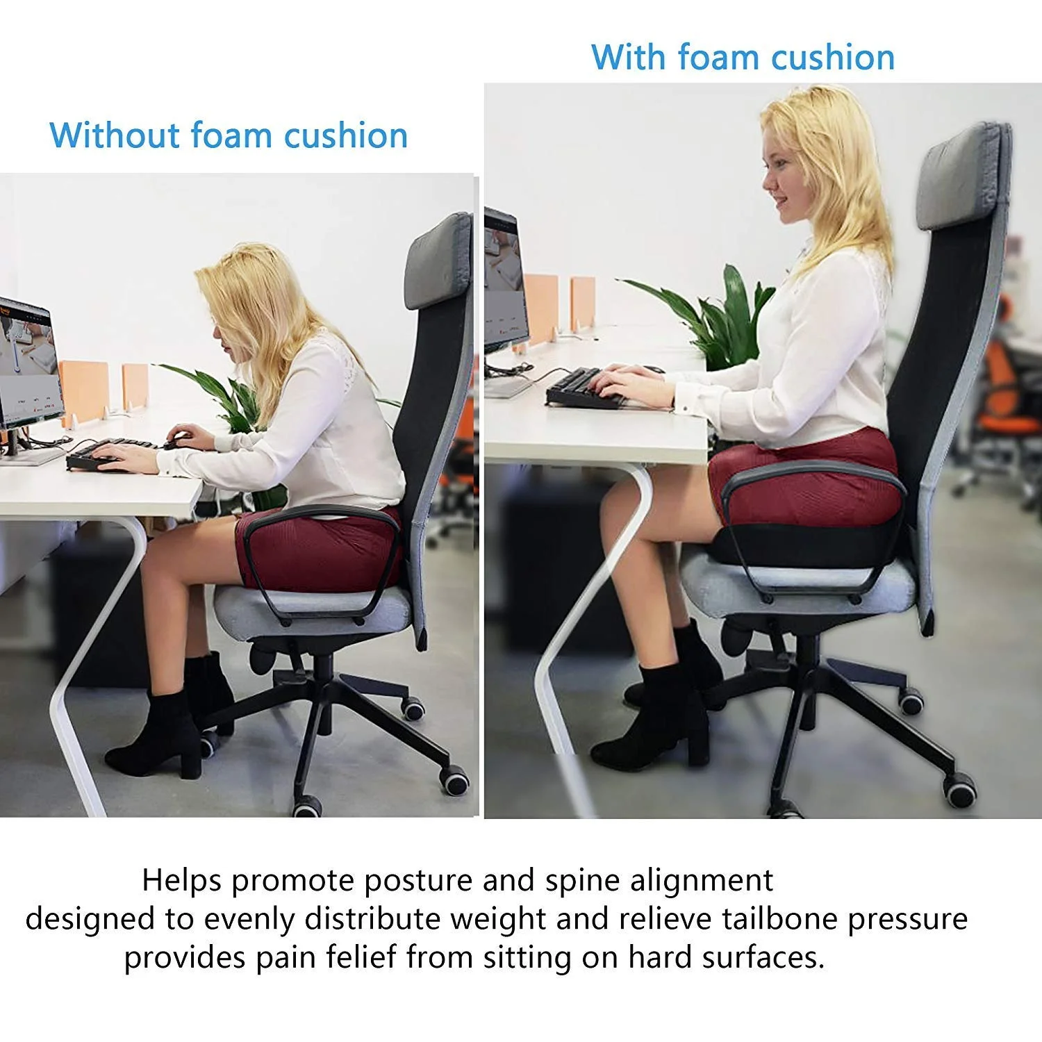 بالشتک صندلی ارتوپدی الکسو برای تسکین درد دنبالچه، سیاتیک، هموروئید و کمر، پد صندلی ارگونومیک فوم حافظه دار برای صندلی های اداری، ویلچر، صندلی آشپزخانه، صندلی تکیه گاه دار، صندلی ماشین، مشکی بالشتک صندلی ارتوپدی الکسو برای تسکین درد دنبالچه، سیاتیک، هموروئید و کمر، پد صندلی ارگونومیک فوم حافظه دار برای صندلی های اداری، ویلچر، صندلی آشپزخانه، صندلی تکیه گاه دار، صندلی ماشین، مشکی