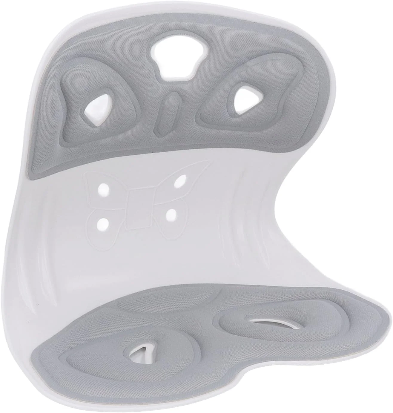 پشتیبانی ارگونومیک از کمر، اصلاح کننده وضعیت بدن برای زنان و مردان، کوسن نرم و تنفسی صندلی برای پشتیبانی از کمر برای صندلی اداری خانگی، صندلی کف (خاکستری) پشتیبانی ارگونومیک از کمر، اصلاح کننده وضعیت بدن برای زنان و مردان، کوسن نرم و تنفسی صندلی برای پشتیبانی از کمر برای صندلی اداری خانگی، صندلی کف (خاکستری)