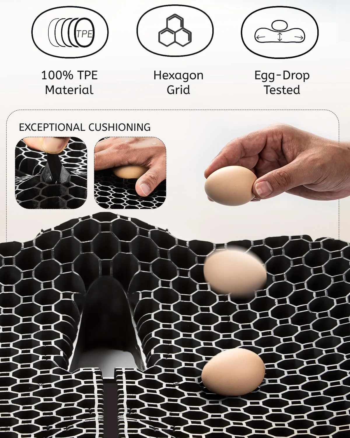 بالشتک ژله ای صندلی برای نشستن طولانی مدت و تسکین درد لگن (سایز بزرگ) - بالشتک های خنک کننده 24D برای صندلی اداری، ماشین، ویلچر، روکش تنفسی و ضد لغزش با فناوری کاهش فشار بالشتک ژله ای صندلی برای نشستن طولانی مدت و تسکین درد لگن (سایز بزرگ) - بالشتک های خنک کننده 24D برای صندلی اداری، ماشین، ویلچر، روکش تنفسی و ضد لغزش با فناوری کاهش فشار