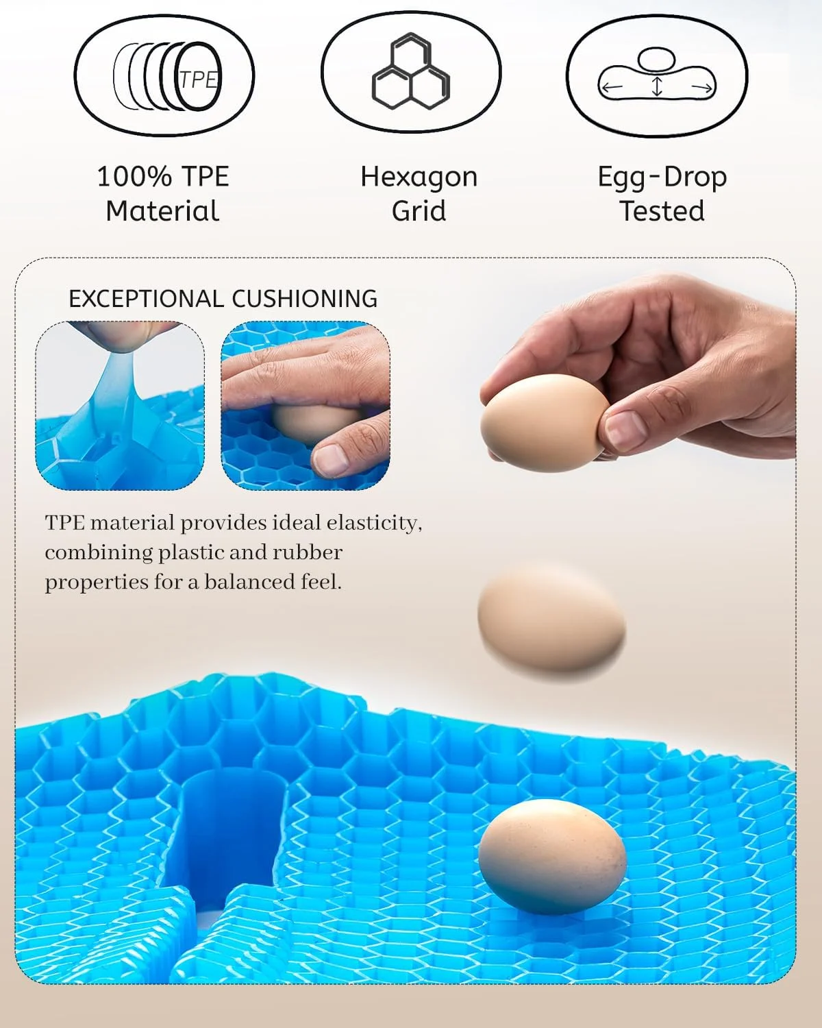 بالشتک صندلی ژلهای ضخیم آنزنگ، بالشتک صندلی ژلهای سه بعدی بزرگ برای صندلی اداری، بالشتک تخم مرغی برای تسکین درد دنبالچه و سیاتیک، بالشتک صندلی برای ماشین، صندلی اداری، بالشتک ویلچر، بالشتک نشیمنگاه صندلی اداری بالشتک صندلی ژلهای ضخیم آنزنگ، بالشتک صندلی ژلهای سه بعدی بزرگ برای صندلی اداری، بالشتک تخم مرغی برای تسکین درد دنبالچه و سیاتیک، بالشتک صندلی برای ماشین، صندلی اداری، بالشتک ویلچر، بالشتک نشیمنگاه صندلی اداری