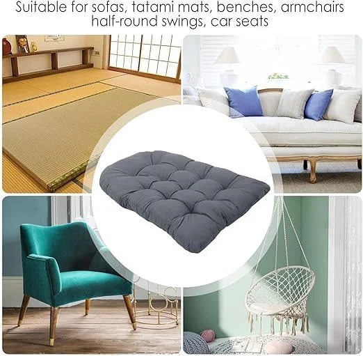 بالشتک نیمکت برای مبلمان فضای باز، بالشتک نیمکت فضای باز برای مبلمان پاسیو - بالشتک صندلی جایگزین برای صندلی نیمکت تاب دار (80 x 120 سانتی متر) (استاندارد، خاکستری) بالشتک نیمکت برای مبلمان فضای باز، بالشتک نیمکت فضای باز برای مبلمان پاسیو - بالشتک صندلی جایگزین برای صندلی نیمکت تاب دار (80 x 120 سانتی متر) (استاندارد، خاکستری)