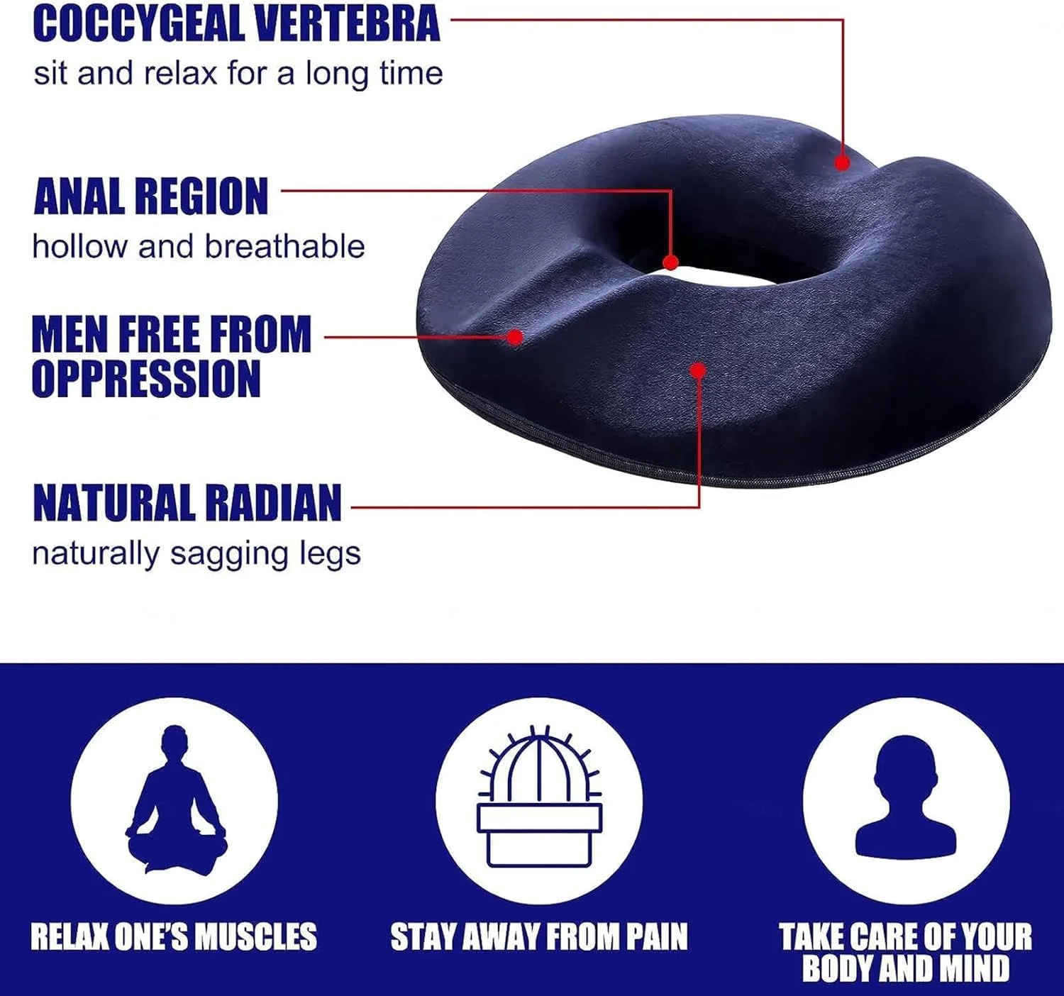بالشتک نشیمن طبی BIGTHREE برای دنبالچه، بالشتک باسن مردانه، پد باسن مموری فوم، رفع خستگی عضلات و تسکین درد، مناسب برای نشستن طولانی مدت در خانه یا محل کار آقایان. بالشتک نشیمن طبی BIGTHREE برای دنبالچه، بالشتک باسن مردانه، پد باسن مموری فوم، رفع خستگی عضلات و تسکین درد، مناسب برای نشستن طولانی مدت در خانه یا محل کار آقایان.