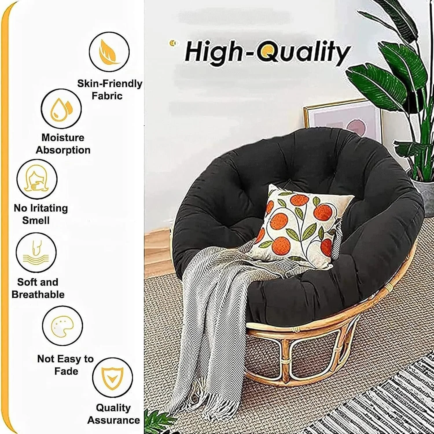 بالشتک نیمکت برای صندلی آویز، بالشتک صندلی، صندلی سبدی آویز، بالشتک داخلی، بالشتک گرد، بالشتک تاب، بالشتک تاب (رمادی، 60 * 60 سانتی متر) بالشتک نیمکت برای صندلی آویز، بالشتک صندلی، صندلی سبدی آویز، بالشتک داخلی، بالشتک گرد، بالشتک تاب، بالشتک تاب (رمادی، 60 * 60 سانتی متر)