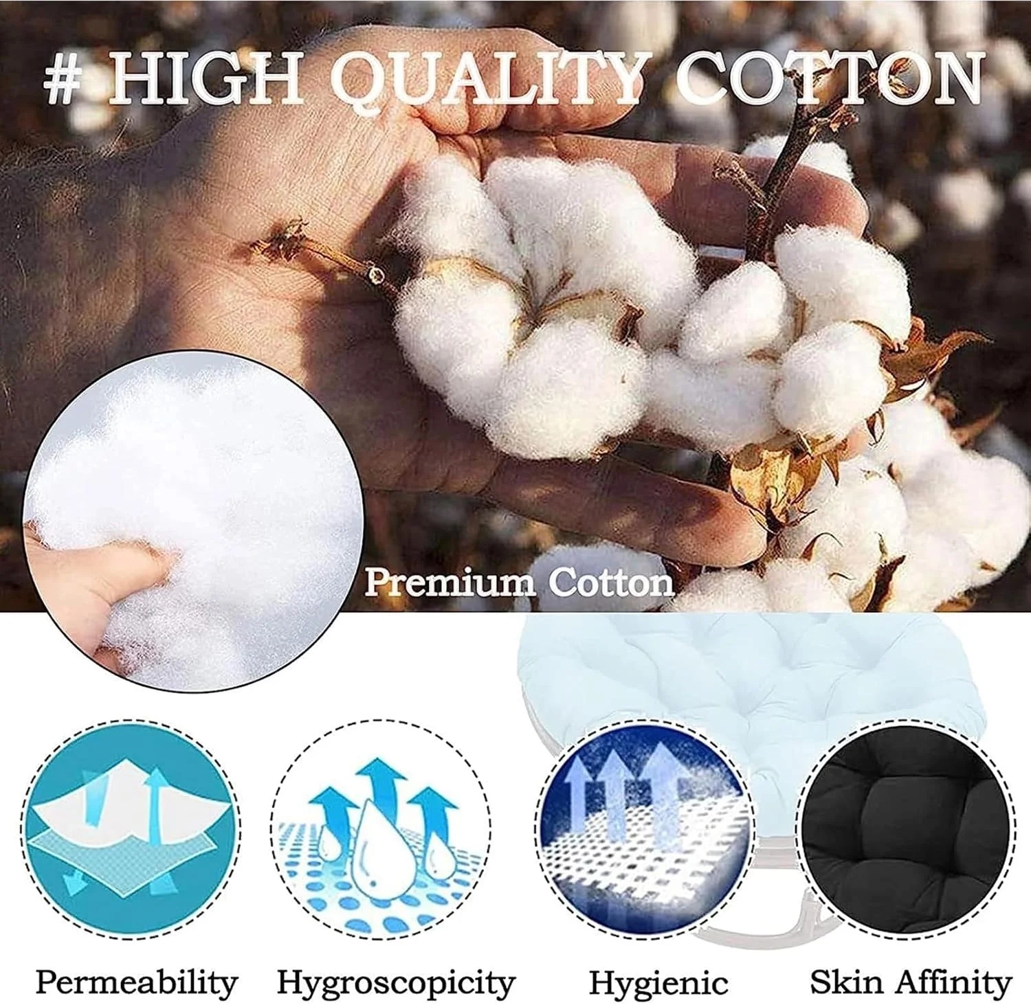 بالشتک نیمکت برای صندلی آویز، بالشتک صندلی، صندلی سبدی آویز، بالشتک داخلی، بالشتک گرد، بالشتک تاب، بالشتک تاب (رمادی، 60 * 60 سانتی متر) بالشتک نیمکت برای صندلی آویز، بالشتک صندلی، صندلی سبدی آویز، بالشتک داخلی، بالشتک گرد، بالشتک تاب، بالشتک تاب (رمادی، 60 * 60 سانتی متر)