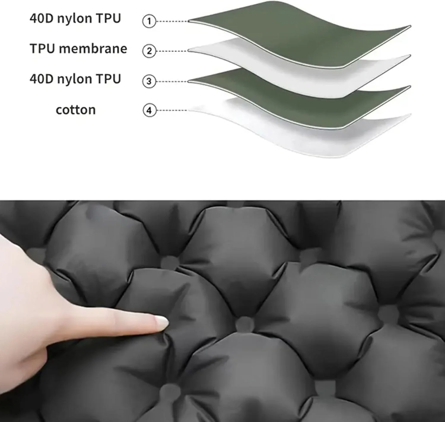 بالشتک صندلی مسافرتی قابل حمل Bukela، پد صندلی تاشو، بالشتک بادی با طراحی سبک وزن، پد صندلی راحت استادیومی برای کمپینگ، پیاده روی، دفتر و پروازهای طولانی بالشتک صندلی مسافرتی قابل حمل Bukela، پد صندلی تاشو، بالشتک بادی با طراحی سبک وزن، پد صندلی راحت استادیومی برای کمپینگ، پیاده روی، دفتر و پروازهای طولانی