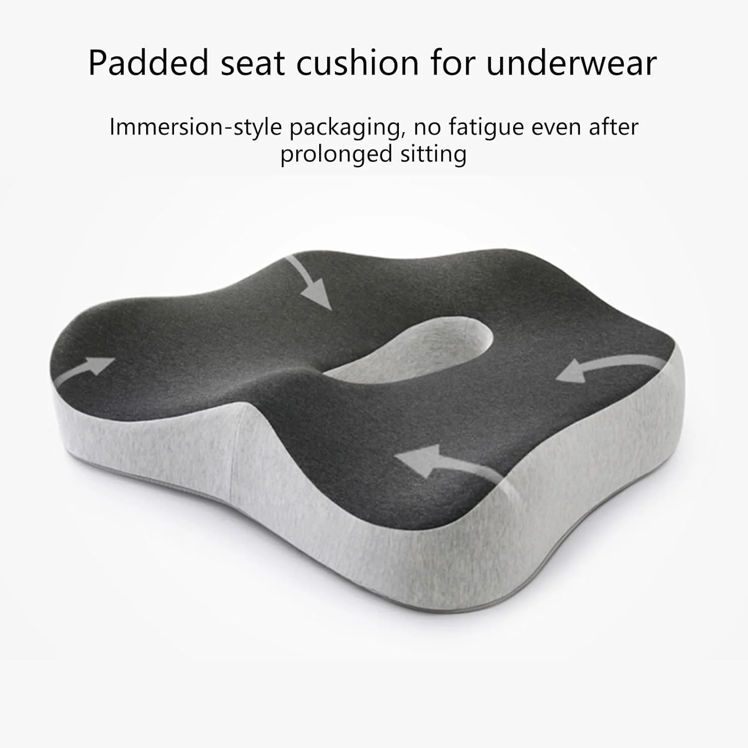 بالشتک دنبالچه تنفسی فوم حافظه دار ضخیم برای رانندگی و کار، راحتی و کاهش فشار بالشتک دنبالچه تنفسی فوم حافظه دار ضخیم برای رانندگی و کار، راحتی و کاهش فشار